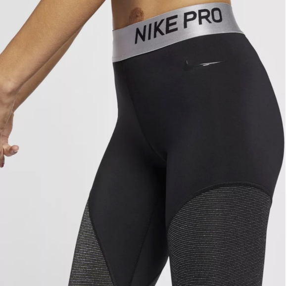 NIKE PRO WARM DRI FIT TIGHTS LEGGINGS NEW - Picture 2 of 4